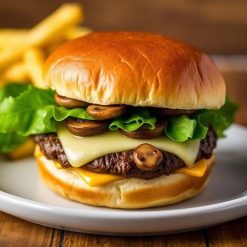 Mushroom Swiss Burger